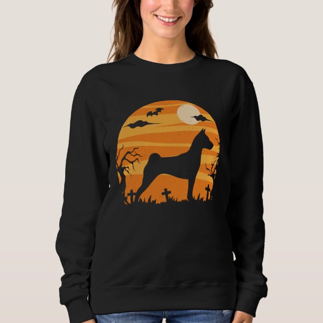 Basenji Halloween  Costume   Mom Dad T Shirt (Framsida)