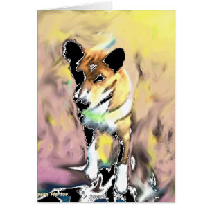 Basenji Hälsningskort