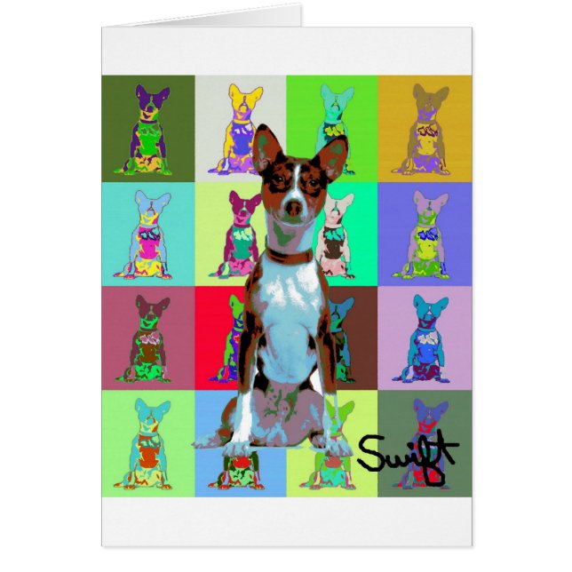 Basenji Hälsningskort (Framsidan)
