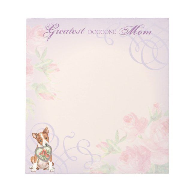 Basenji Heart Mamma Anteckningsblock (Framsida)