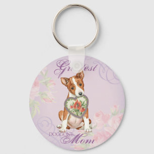 Basenji Heart Mamma Nyckelring