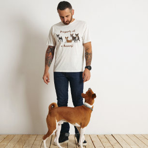 Basenji Hound Egendom i Hund aveln T Shirt