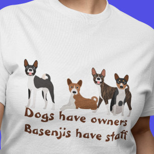 Basenji Hound Roliga Hundar Har Ägare T Shirt