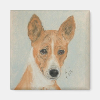 Basenji Hund Art Magnet