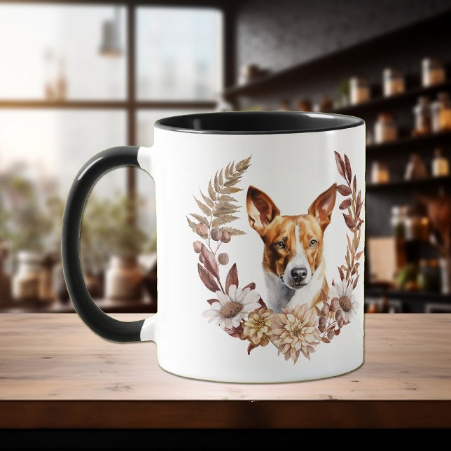 Basenji Hund Autumn Wandeans Mugg (Skapare uppladdad)