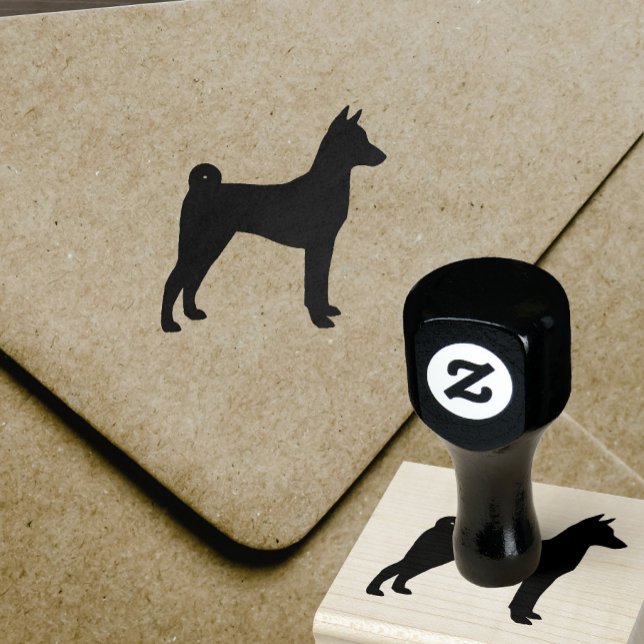 Basenji Hund aveln Silhouette Stämpel (Skapare uppladdad)