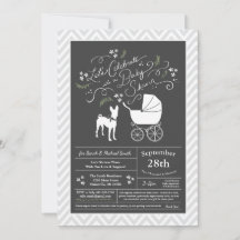Basenji Hund Baby Shower Neutralt
