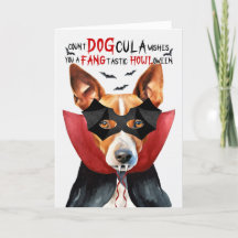 Basenji Hund Funny Count DOGcula Halloween