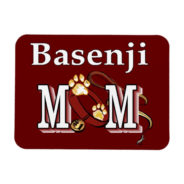 Basenji Hund MAMMA Magnet (Horisontell)