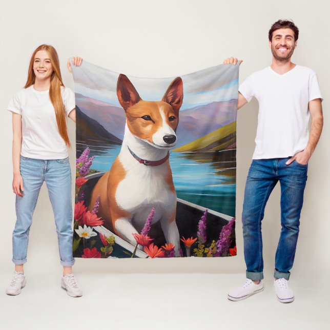 Basenji-Hund på Paddle: en kristen Äventyr Fleecefilt (På plats)