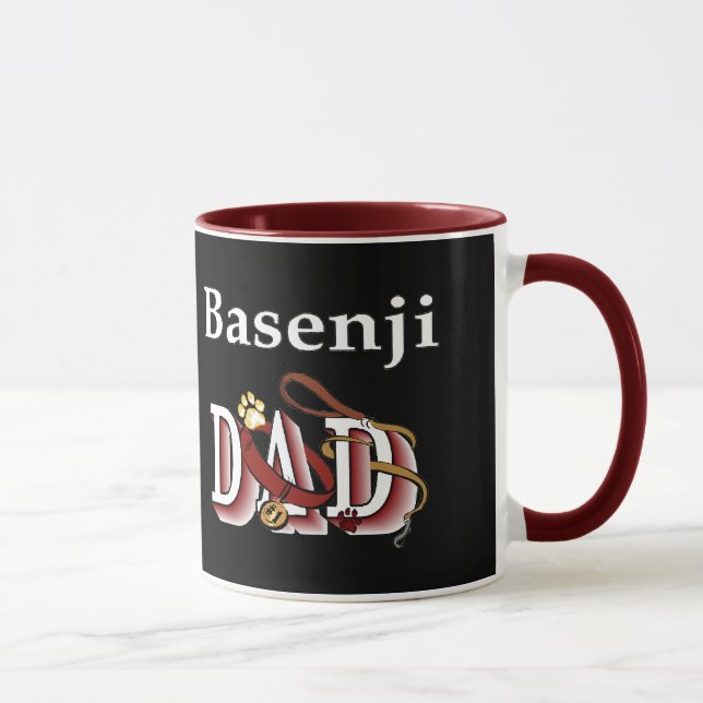 Basenji Hund Pappa Gifts Mugg (Höger)