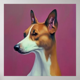 Basenji - Hund Porträtt Poster