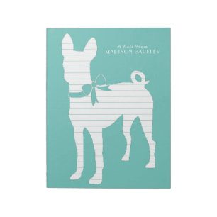Basenji Hund Puppy Anteckningsblock