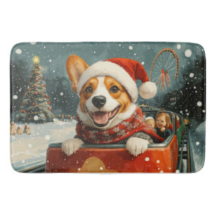 Basenji Hund Roller Underlägg jul Badrumsmatta