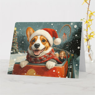 Basenji Hund Roller Underlägg jul Kort