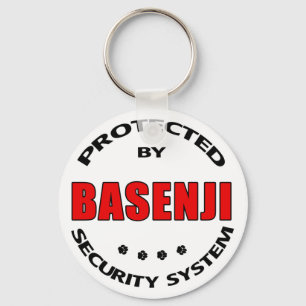 Basenji Hund Security Nyckelring