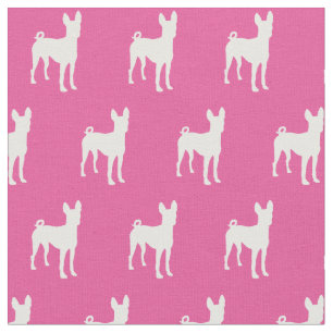 Basenji Hund Silhouette Pet Rosa Tyg
