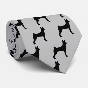 Basenji Hund Silhouette Slips