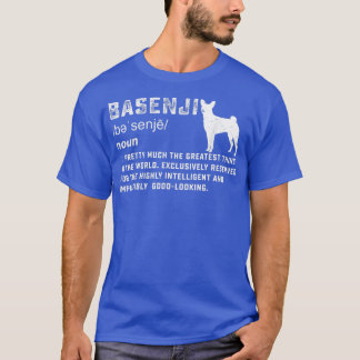 Basenji hundägare lustig djurälskare lustig defini t shirt