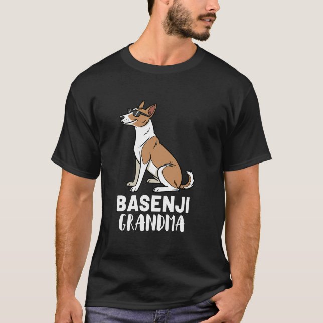 Basenji Hundägare Mormor T Shirt (Framsida)