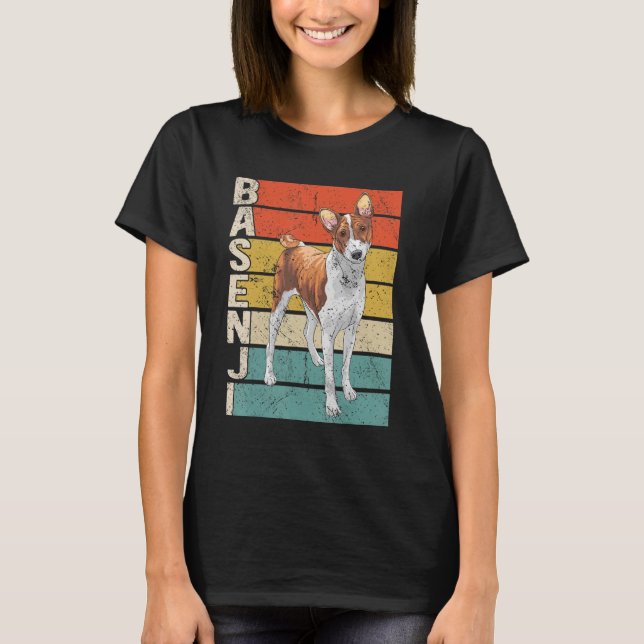 Basenji Hundar Hundägare Basenji T Shirt (Framsida)
