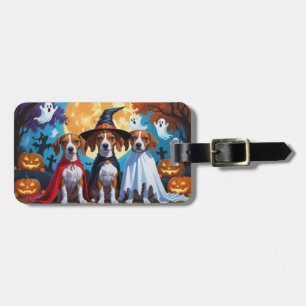 Basenji Hundar Pumpkin Halloween Funny Bagagebricka