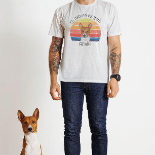 Basenji, jag skulle hellre vara med Personlig Namn T Shirt