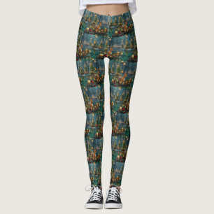 Basenji jul Festive Voyage Leggings