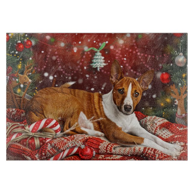 Basenji Jul Festivitet (Framsidan)