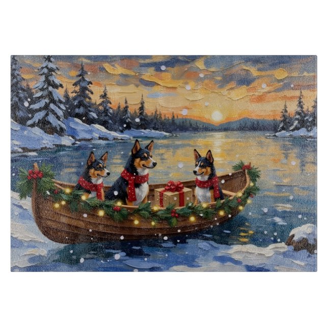 Basenji julbåt firande (Framsidan)
