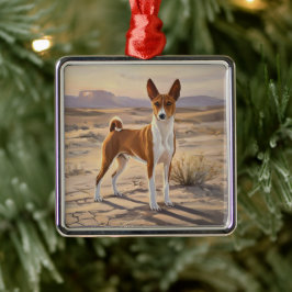 Basenji Julgransprydnad Metall