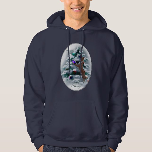 Basenji-julklappar Hoodie (Framsida)