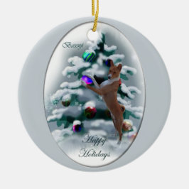 Basenji-julklappar Ornament