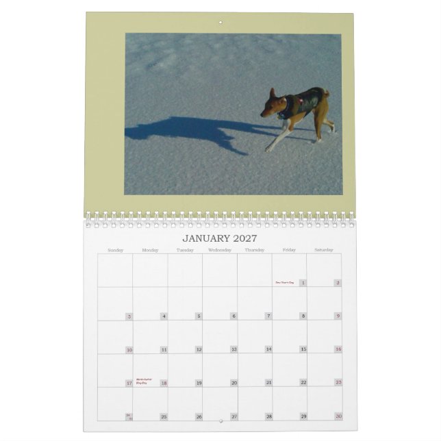 Basenji kalender 2010 (Jan 2027)