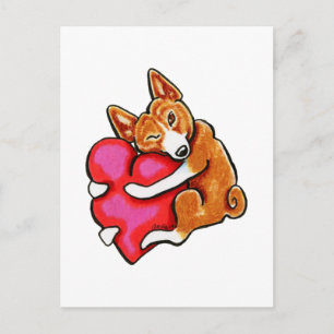 Basenji Kärlek Vykort
