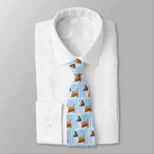 Basenji-målning - Cute Original Art Slips