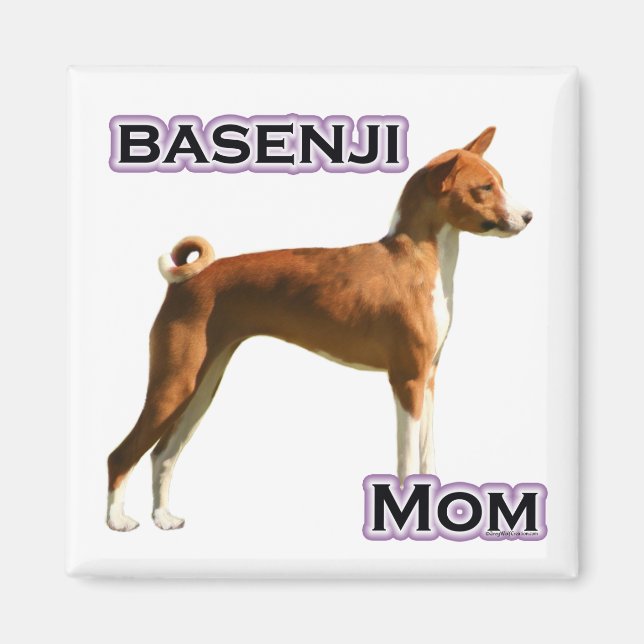 Basenji Mamma 4 - Magnet (Framsidan)