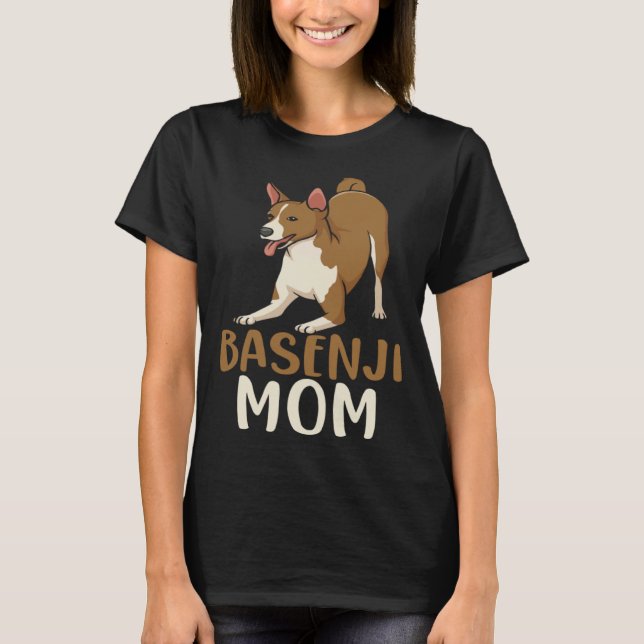 Basenji Mom Animal Dog Owner T Shirt (Framsida)