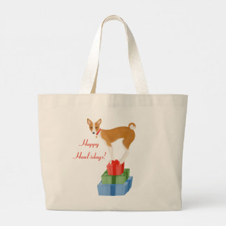 Basenji och Presenter Tote Bag Jumbo Tygkasse