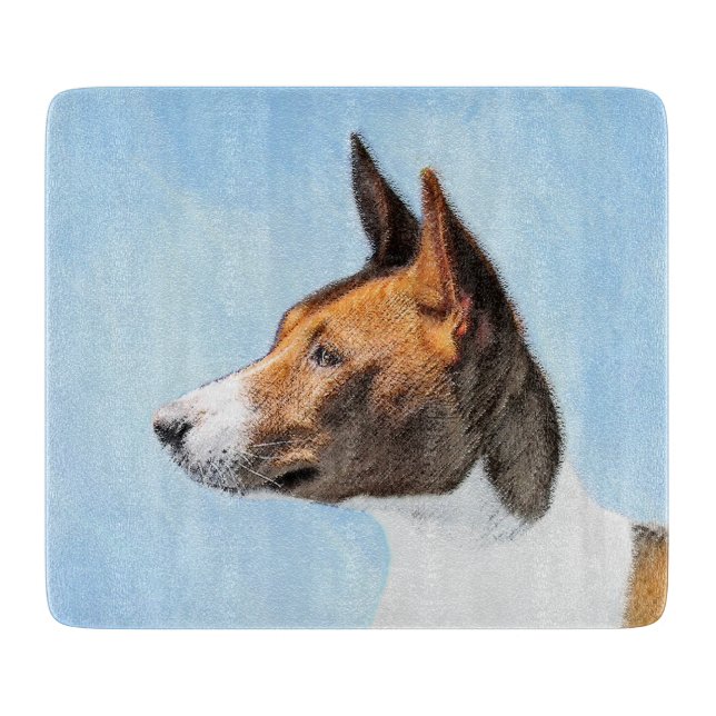Basenji Painting - Cute Original Art (Framsidan)
