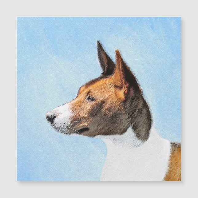 Basenji Painting - Cute Original Art (Framsida)