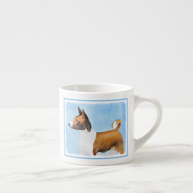Basenji Painting - Cute Original Art Espressomugg (Höger)