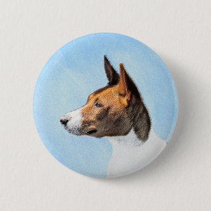 Basenji Painting - Cute Original Art Knapp