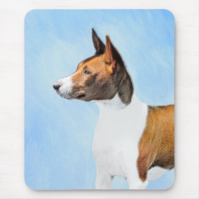 Basenji Painting - Cute Original Art Musmatta (Framsidan)