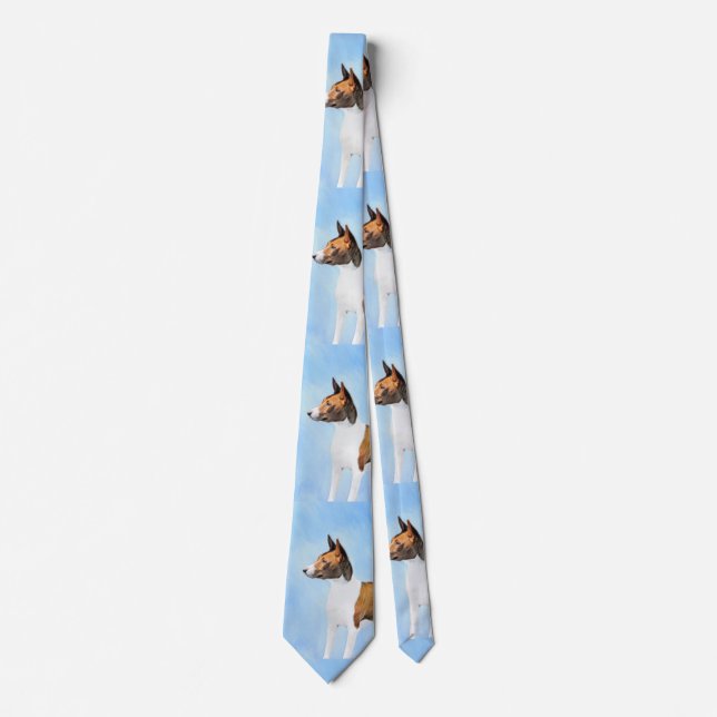 Basenji Painting - Cute Original Art Slips (Framsida)