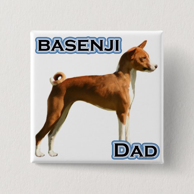 Basenji Pappa 4 Knapp (Framsida)