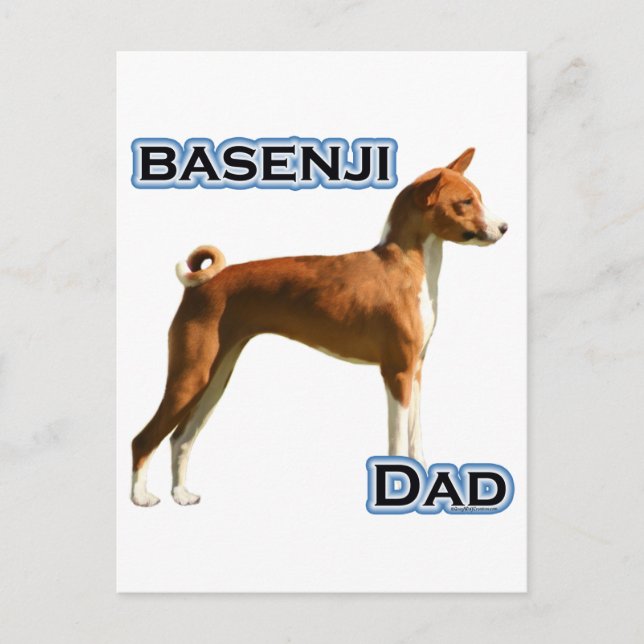 Basenji Pappa 4 Vykort (Framsida)