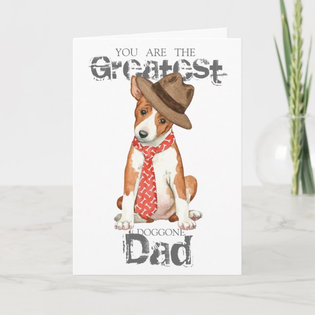 Basenji Pappa Kort (Framsida)