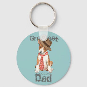 Basenji Pappa Nyckelring