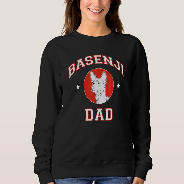Basenji Pappa T Shirt (Framsida)